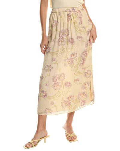 Vanessa Bruno Tevy Silk-blend Skirt In Beige