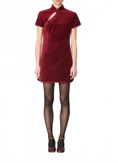 Vanessa Bruno The Cerise Mini Dress In Red