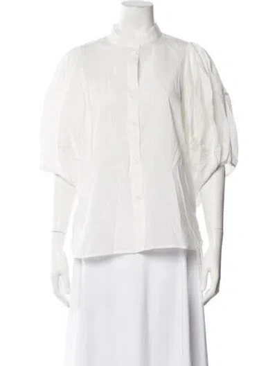 Pre-owned Vanessa Bruno Three-quarter Sleeve Top In White