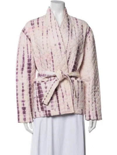 Pre-owned Vanessa Bruno Tie-dye Print Jacket In Pink