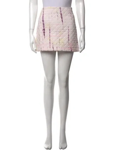 Pre-owned Vanessa Bruno Tie-dye Print Mini Skirt In Pink