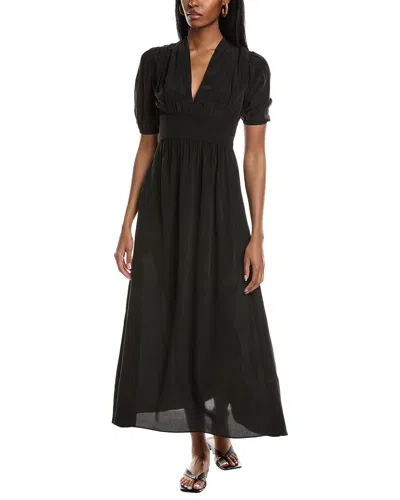 Vanessa Bruno Tifaine Silk Maxi Dress In Black