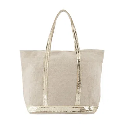 Vanessa Bruno Sequin-trimmed Tote Bag In Neutral