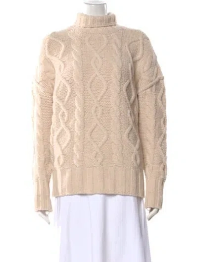Pre-owned Vanessa Bruno Turtleneck Sweater In Neutral