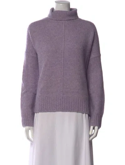 Pre-owned Vanessa Bruno Turtleneck Sweater In Purple