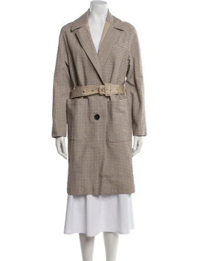Pre-owned Vanessa Bruno Tweed Pattern Blazer W/ Tags In Brown