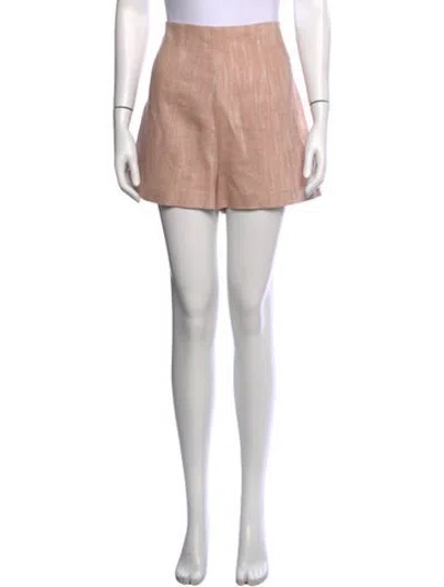 Pre-owned Vanessa Bruno Tweed Pattern Mini Shorts In Pink