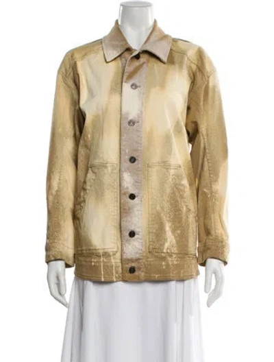 Pre-owned Vanessa Bruno Utility Jacket In Gold