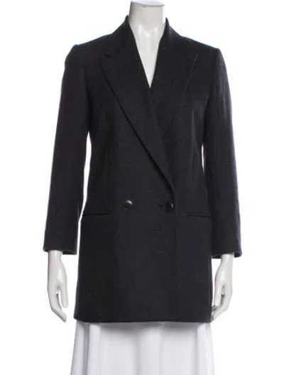 Pre-owned Vanessa Bruno Virgin Wool Blazer In Blue