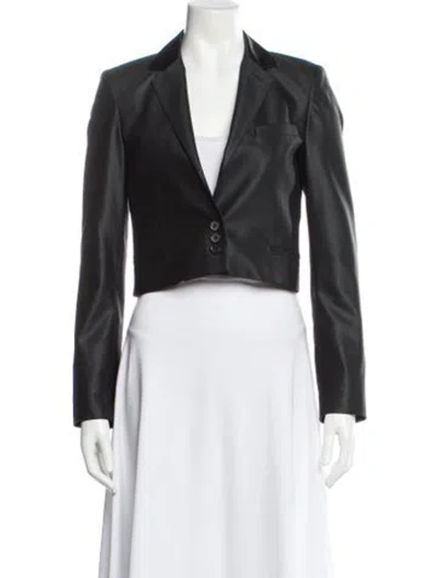 Pre-owned Vanessa Bruno Virgin Wool Evening Jacket In Gray