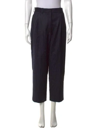 Pre-owned Vanessa Bruno Virgin Wool Straight Leg Pants In Grey