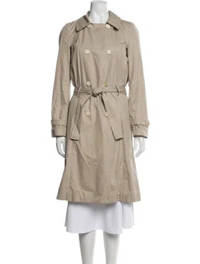 Pre-owned Vanessa Bruno Virgin Wool Trench Coat In Neutral