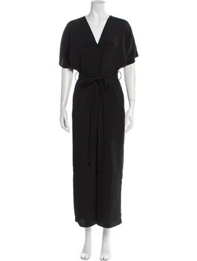 Pre-owned Vanessa Bruno V-neck Jumpsuit In Gray