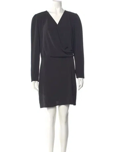 Pre-owned Vanessa Bruno V-neck Mini Dress W/ Tags In Gray