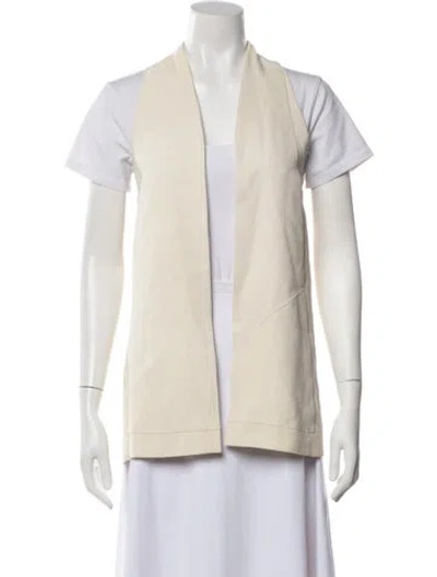 Pre-owned Vanessa Bruno V-neck Short Sleeve Top In Neutrals
