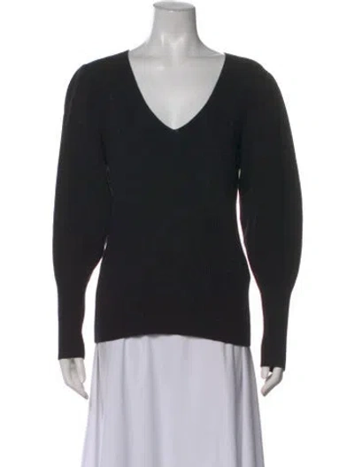 Pre-owned Vanessa Bruno V-neck Sweater In Black