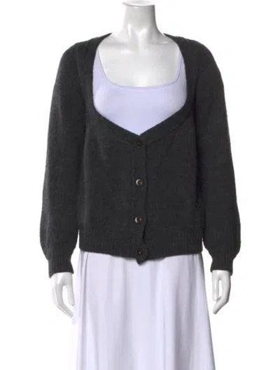 Pre-owned Vanessa Bruno V-neck Sweater In Black