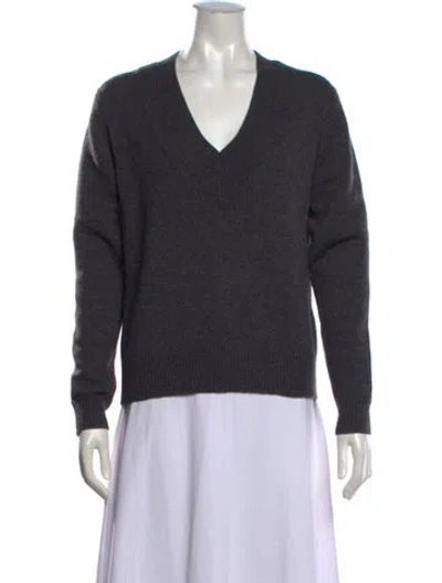 Pre-owned Vanessa Bruno V-neck Sweater In Grey
