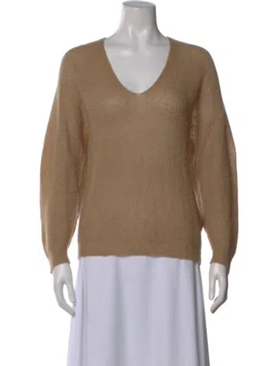Pre-owned Vanessa Bruno V-neck Sweater In Neutral