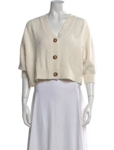 Pre-owned Vanessa Bruno V-neck Sweater In Neutral