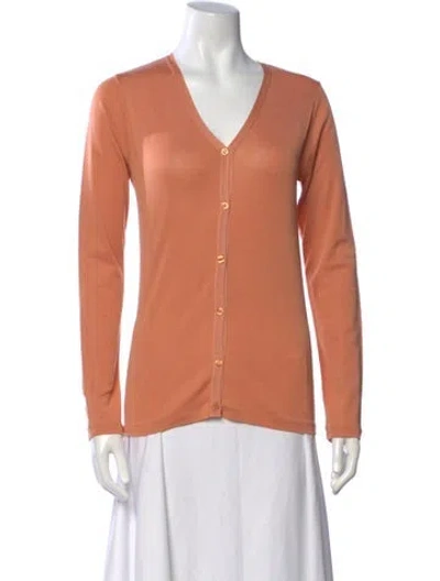 Pre-owned Vanessa Bruno V-neck Sweater In Orange