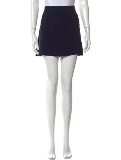 Pre-owned Vanessa Bruno Whipstitch Trim Mini Skirt In Black