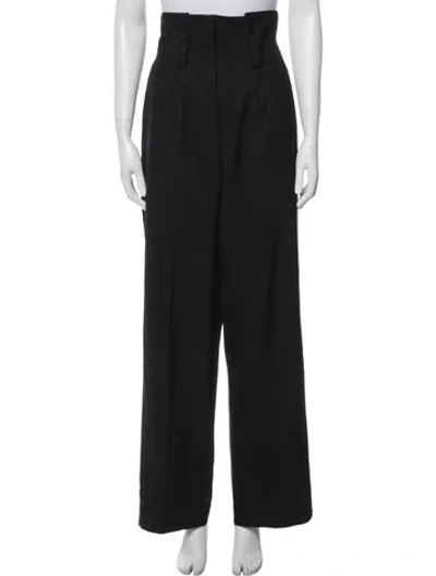 Pre-owned Vanessa Bruno Wide Leg Pants In Black
