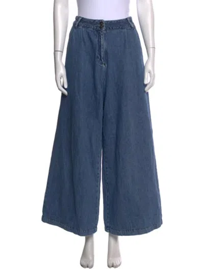 Pre-owned Vanessa Bruno Wide Leg Pants In Blue