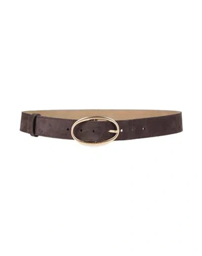 Vanessa Bruno Woman Belt Dark Brown Size M Leather