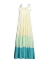 Vanessa Bruno Woman Maxi Dress Pastel Yellow Size L Cotton