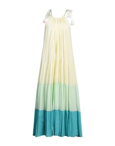 Vanessa Bruno Woman Maxi Dress Pastel Yellow Size L Cotton