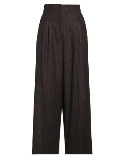 Vanessa Bruno Woman Pants Cocoa Size 6 Wool, Viscose, Polyester, Elastane In Brown