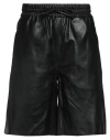 Vanessa Bruno Woman Shorts & Bermuda Shorts Black Size M Lambskin In Black