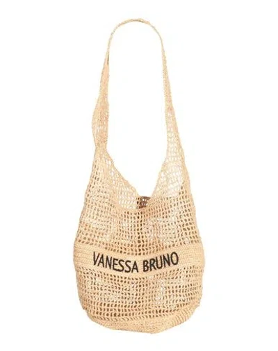 Vanessa Bruno Woman Shoulder Bag Sand Size - Natural Raffia In Neutral