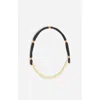 Vanessa Bruno Women's Brass Torque In Epoxy Resin Ivory In Black
