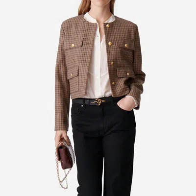 Vanessa Bruno Women's Deana Jacket In Camel Multi In Brown