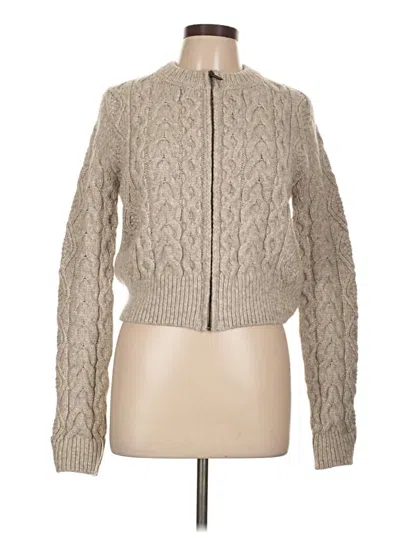 Pre-owned Vanessa Bruno Wool Cardigan Sweater In Brown