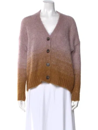Pre-owned Vanessa Bruno Wool Colorblock Pattern Sweater In Purple