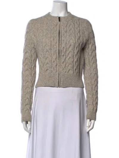 Pre-owned Vanessa Bruno Wool Crew Neck Sweater In Neutrals