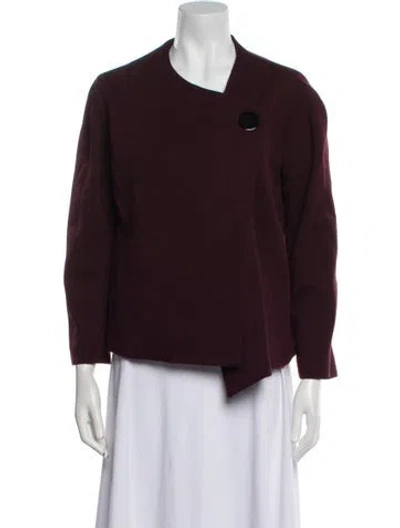 Pre-owned Vanessa Bruno Wool Jacket In Burgundy