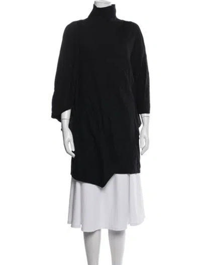 Pre-owned Vanessa Bruno Wool Midi Length Dress In Black/blue