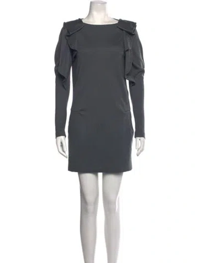 Pre-owned Vanessa Bruno Wool Mini Dress In Blue