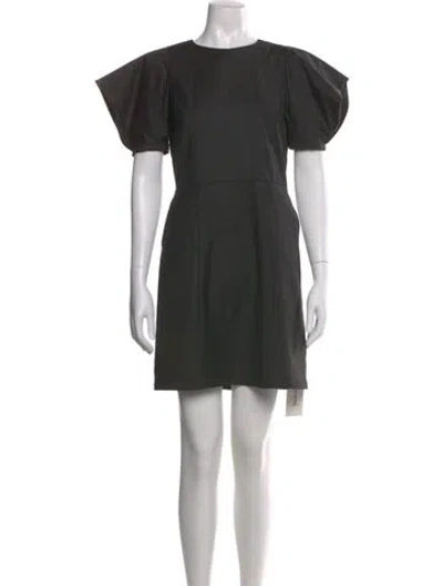 Pre-owned Vanessa Bruno Wool Mini Dress In Gray