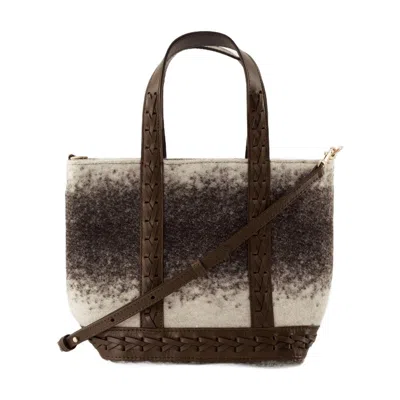 Vanessa Bruno Wool Ombré Tote Bag In Brown