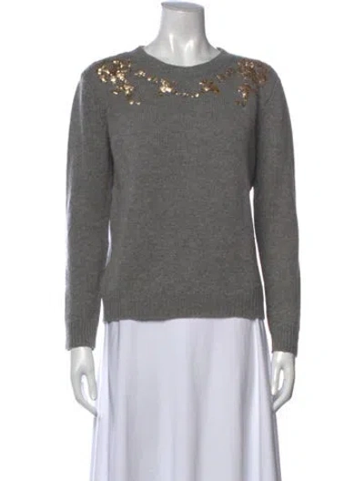 Pre-owned Vanessa Bruno Wool Patterned Sweater In Grey