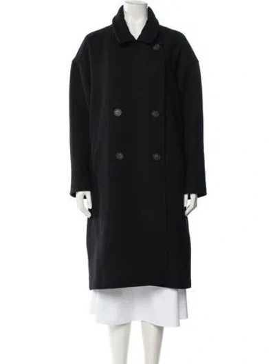 Pre-owned Vanessa Bruno Wool Peacoat W/ Tags In Black