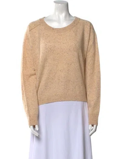 Pre-owned Vanessa Bruno Wool Scoop Neck Sweater W/ Tags In Neutral