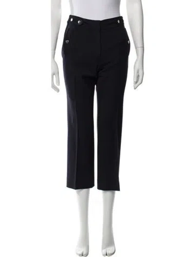 Pre-owned Vanessa Bruno Wool Straight Leg Pants In Black