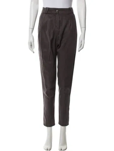 Pre-owned Vanessa Bruno Wool Straight Leg Pants In Brown