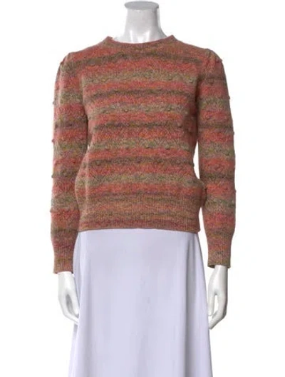 Pre-owned Vanessa Bruno Wool Striped Sweater In Pink